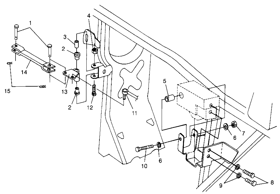 FRAME MOUNTING SPORTSMAN 500 W969244 and SWEDISH SPORTSMAN 500 S969244 (4936093609B014)