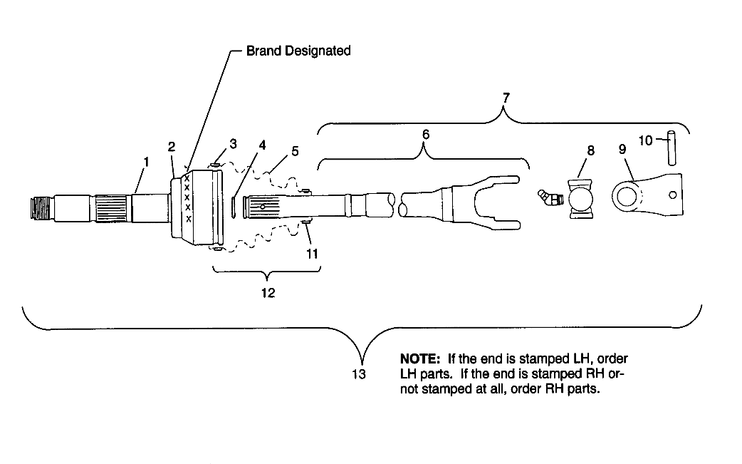 CV JOINT - BTB SPORTSMAN 500 W969244 and SWEDISH SPORTSMAN 500 S969244 (4936093609B02A)