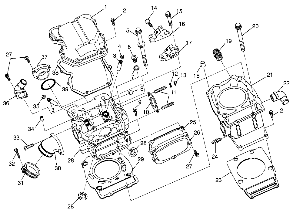 CYLINDER SPORTSMAN 500 W969244 and SWEDISH SPORTSMAN 500 S969244 (4936093609D003)