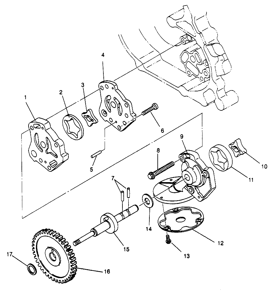 OIL PUMP SPORTSMAN 500 W969244 and SWEDISH SPORTSMAN 500 S969244 (4936093609D007)