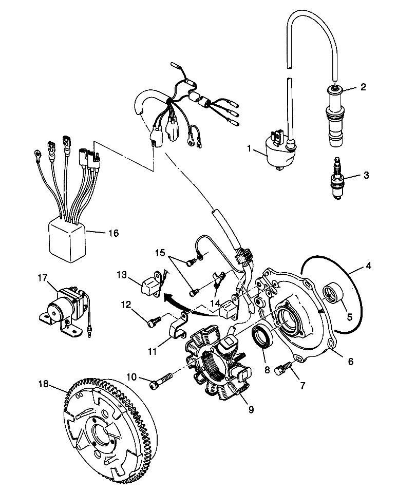 MAGNETO SPORTSMAN 500 W969244 and SWEDISH SPORTSMAN 500 S969244 (4936093609D013)