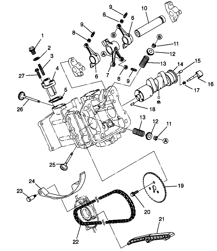 INTAKE and EXHAUST SPORTSMAN 500 W969244 and SWEDISH SPORTSMAN 500 S969244 (4936093609D014)