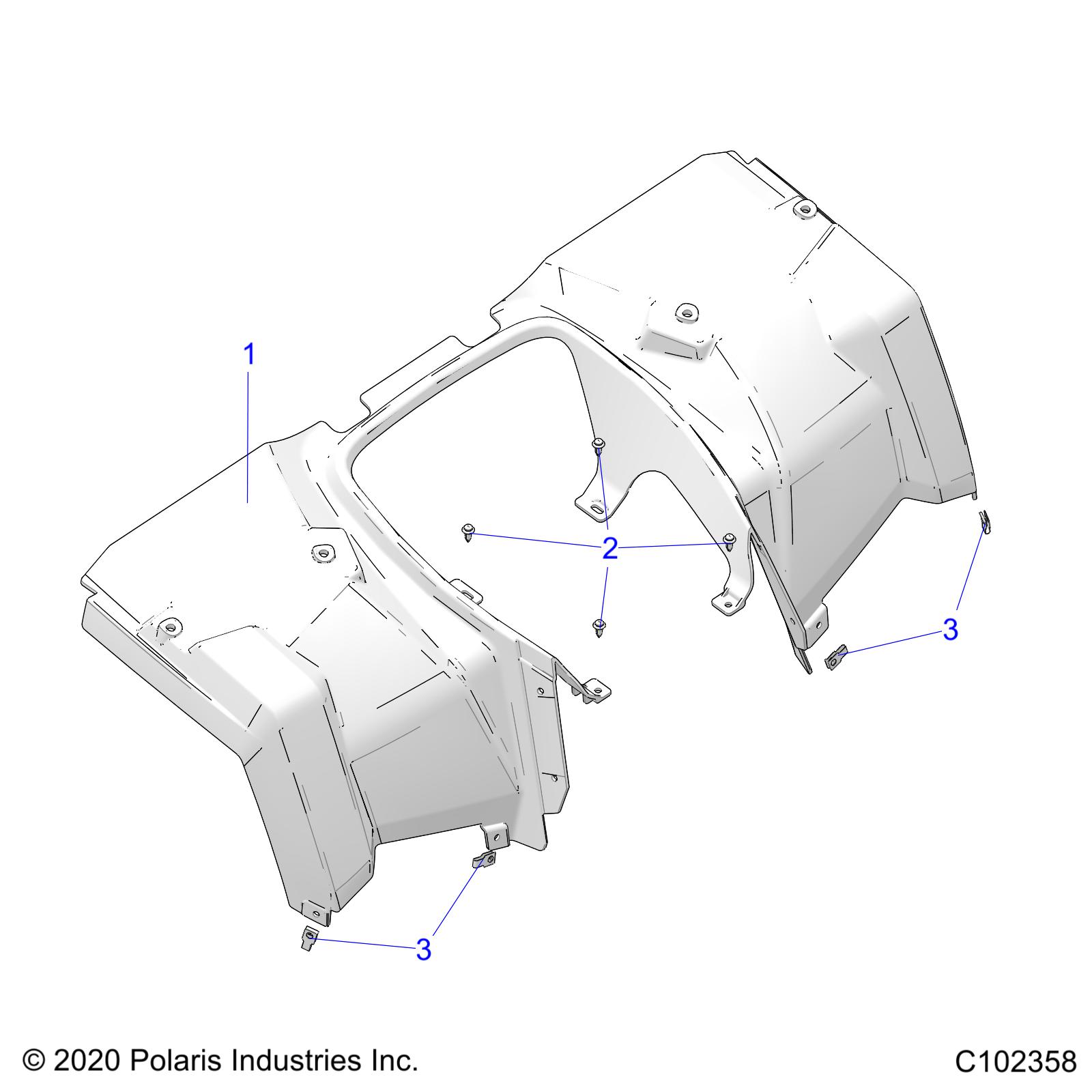 BODY, REAR CAB - A22S6E57A1 (C102358)