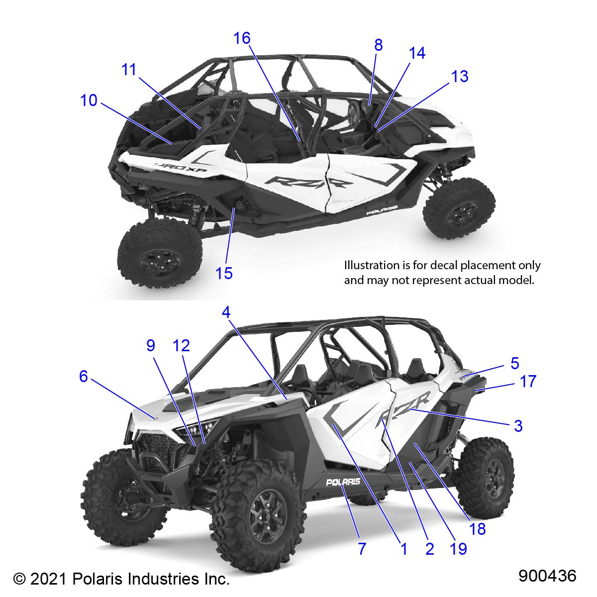 BODY, DECALS - Z22M4C92AS/BS/Z92AS/BS (900436)