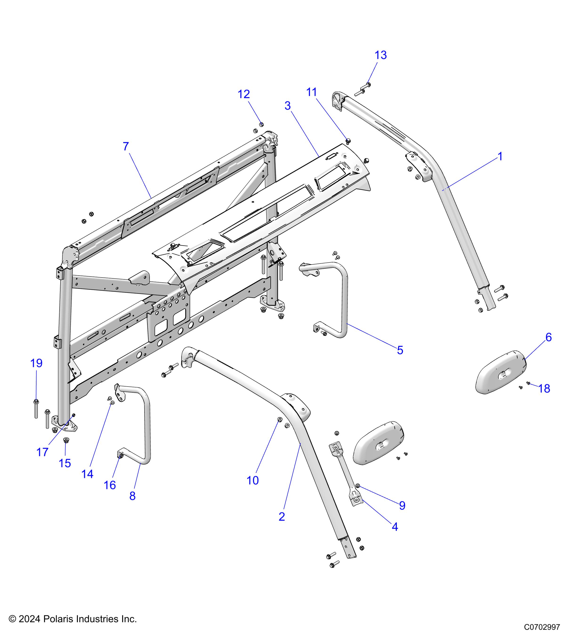 CHASSIS, CAB FRAME - D25E3CC2D4 (C0702997)