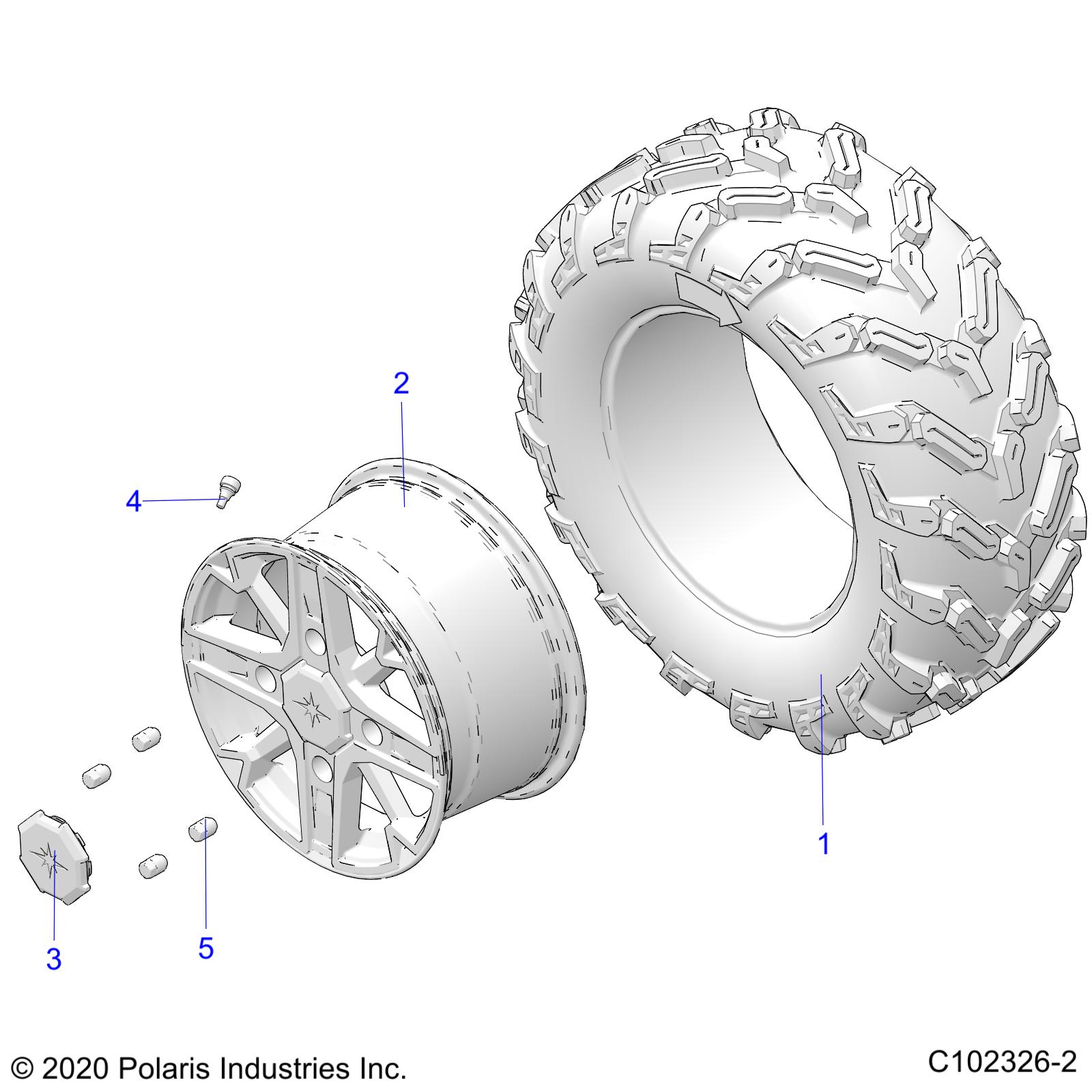 WHEELS, REAR - A21SYE95AD/CAD (C102326-2)