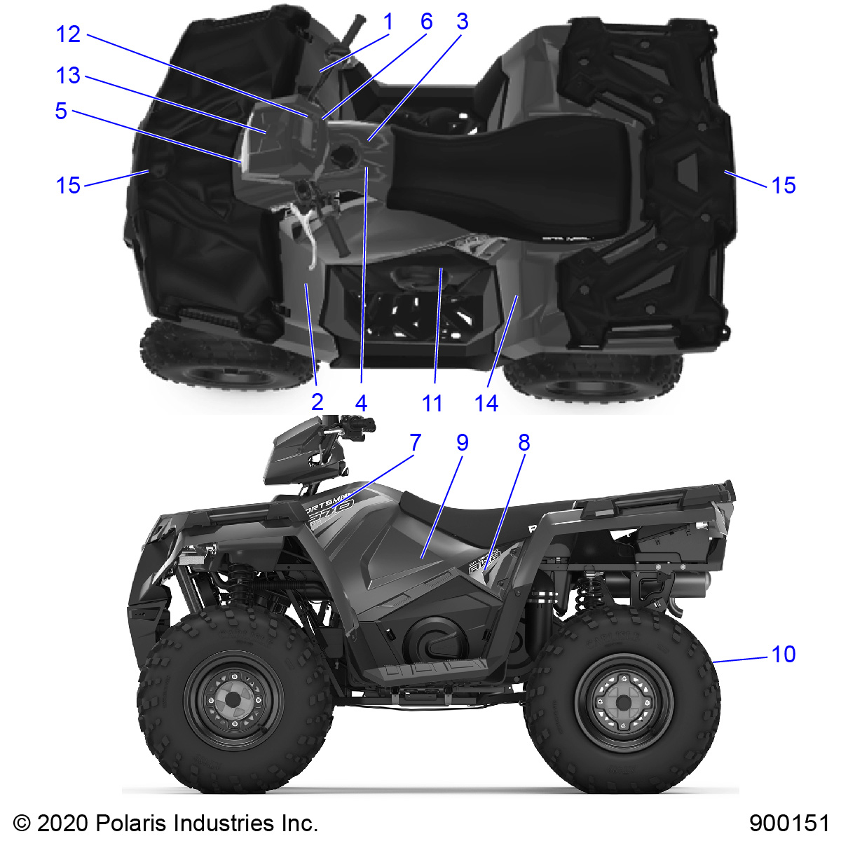 BODY, DECALS - A20SHE57FP/S57CP/FP/CU (900151-01)