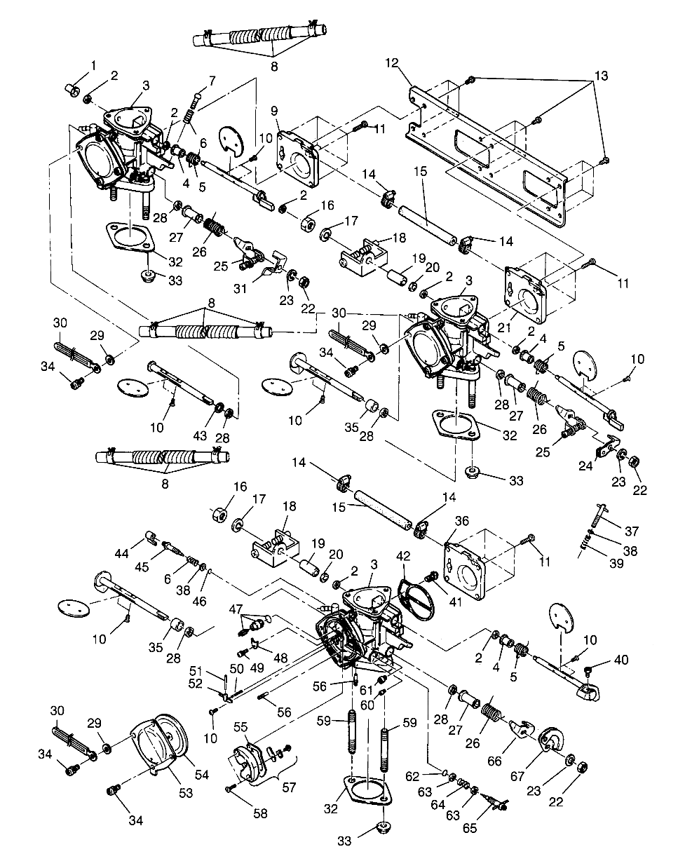 CARBURETOR SLX 780 B964287 (4937443744C004)