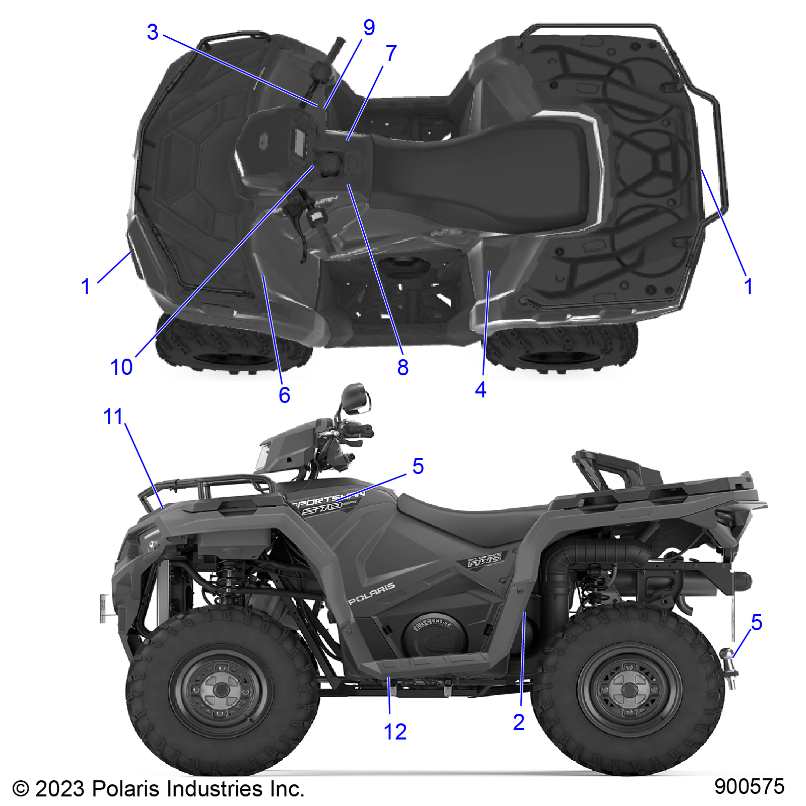 BODY, DECALS, GENERAL - A24SEE57F1/S57C1/C2/C4/F1/F2/F4  (900575)