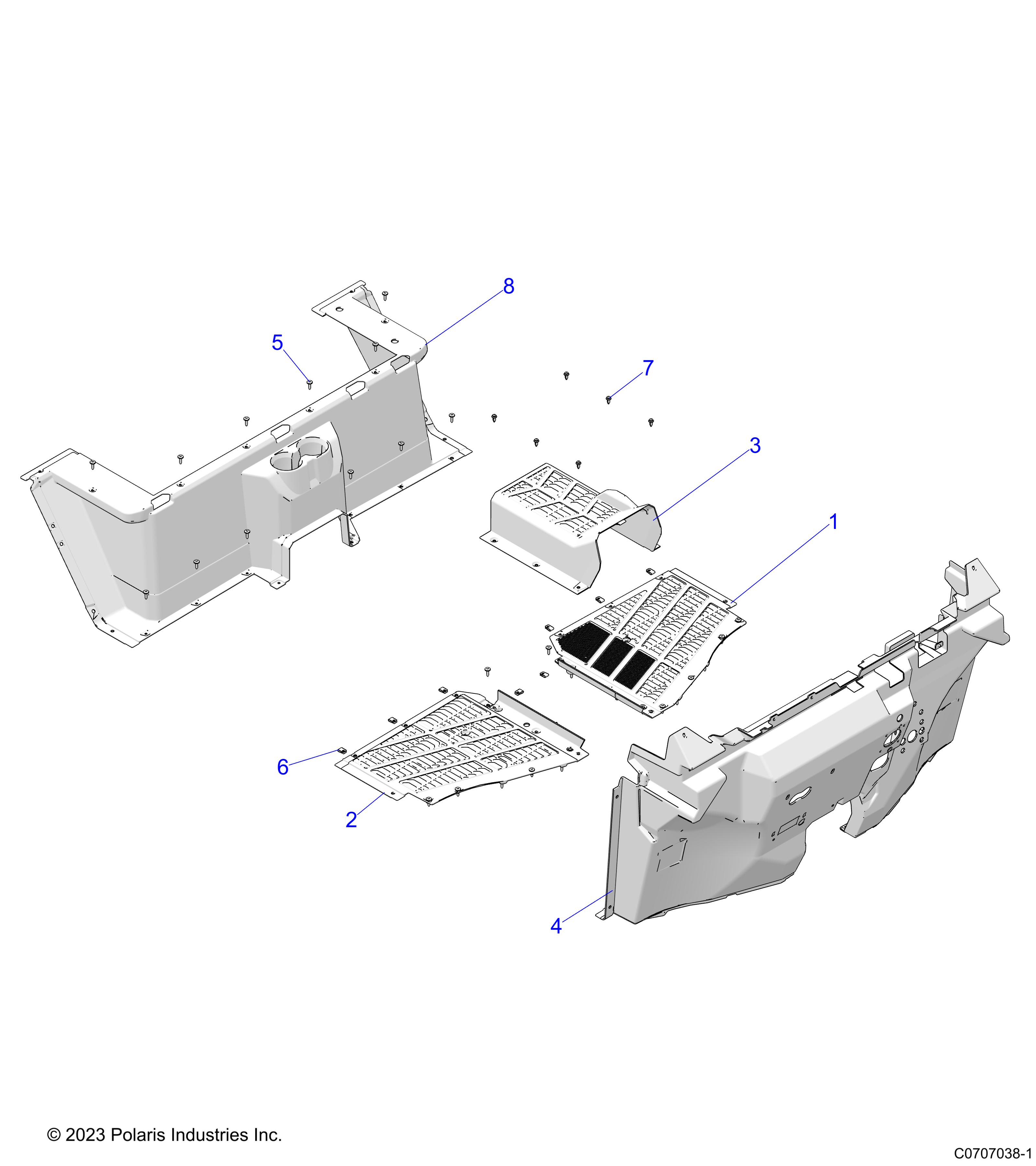 BODY, FLOOR - D25P2ED4D4 (C0707038-1)