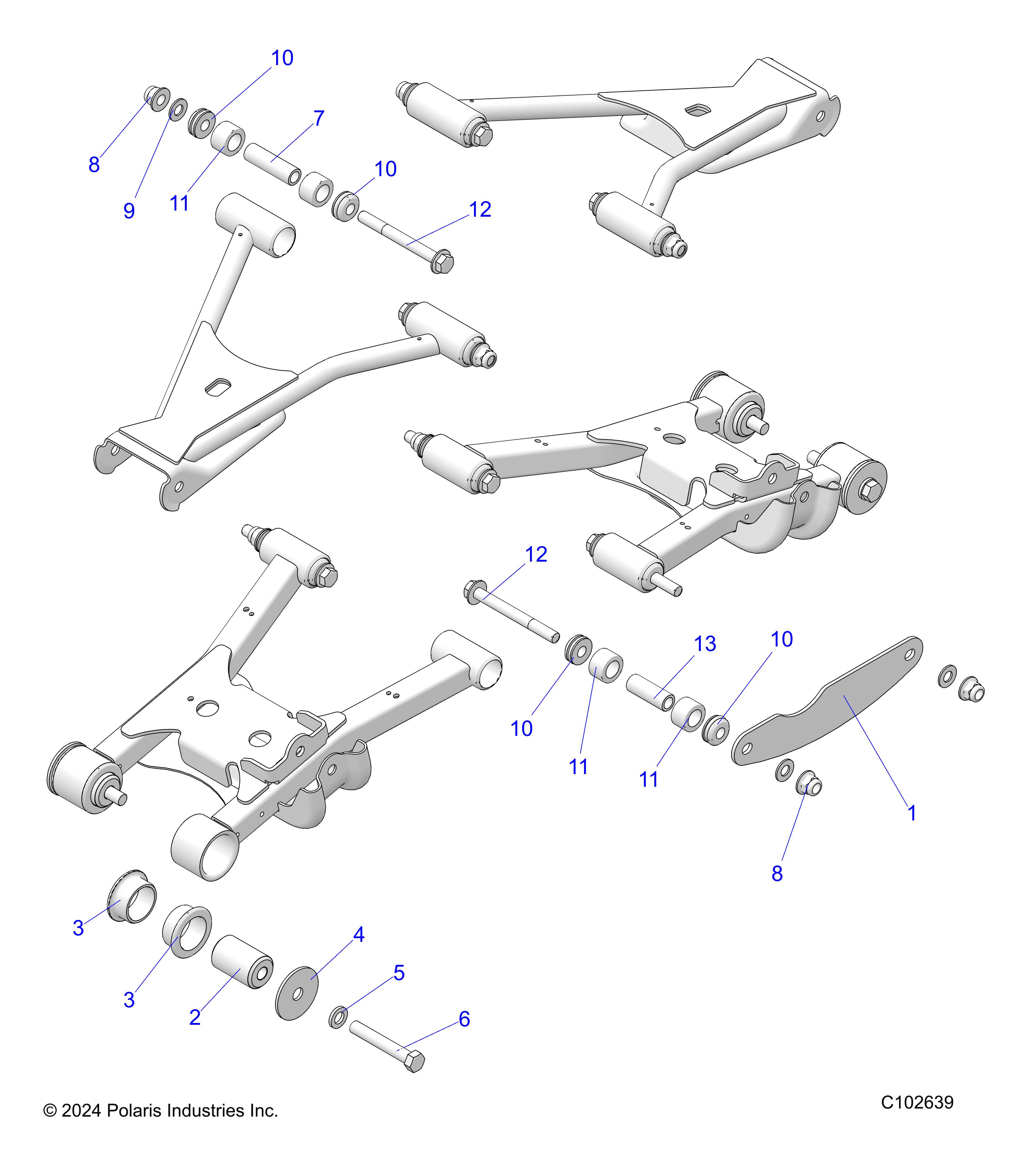 SUSPENSION, REAR CONTROL ARM MOUNTING - A25SKE57C1/CK (C102639)