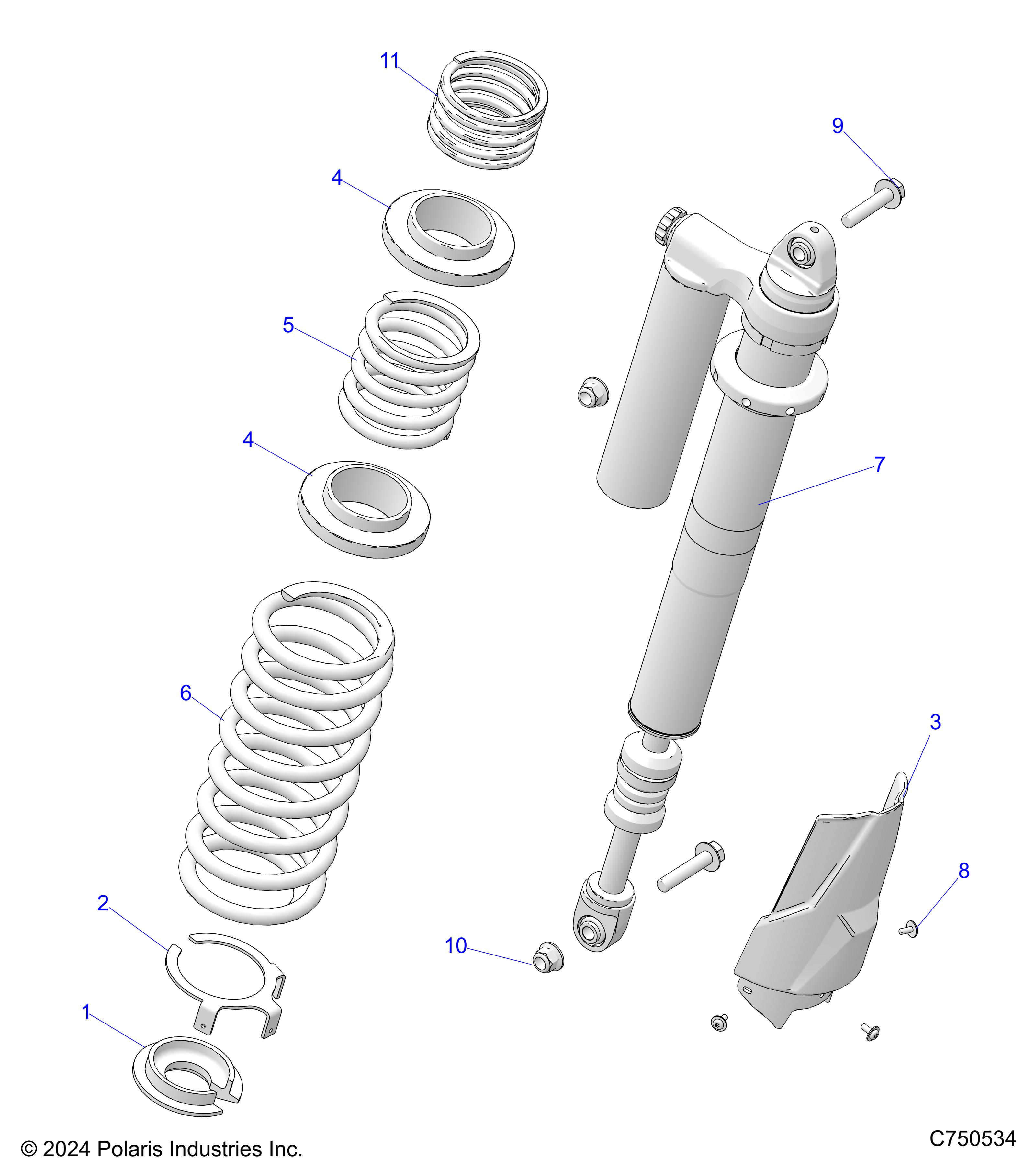 SUSPENSION, REAR SHOCK MOUNTING - Z25NMB99A4/B4 (C750534)