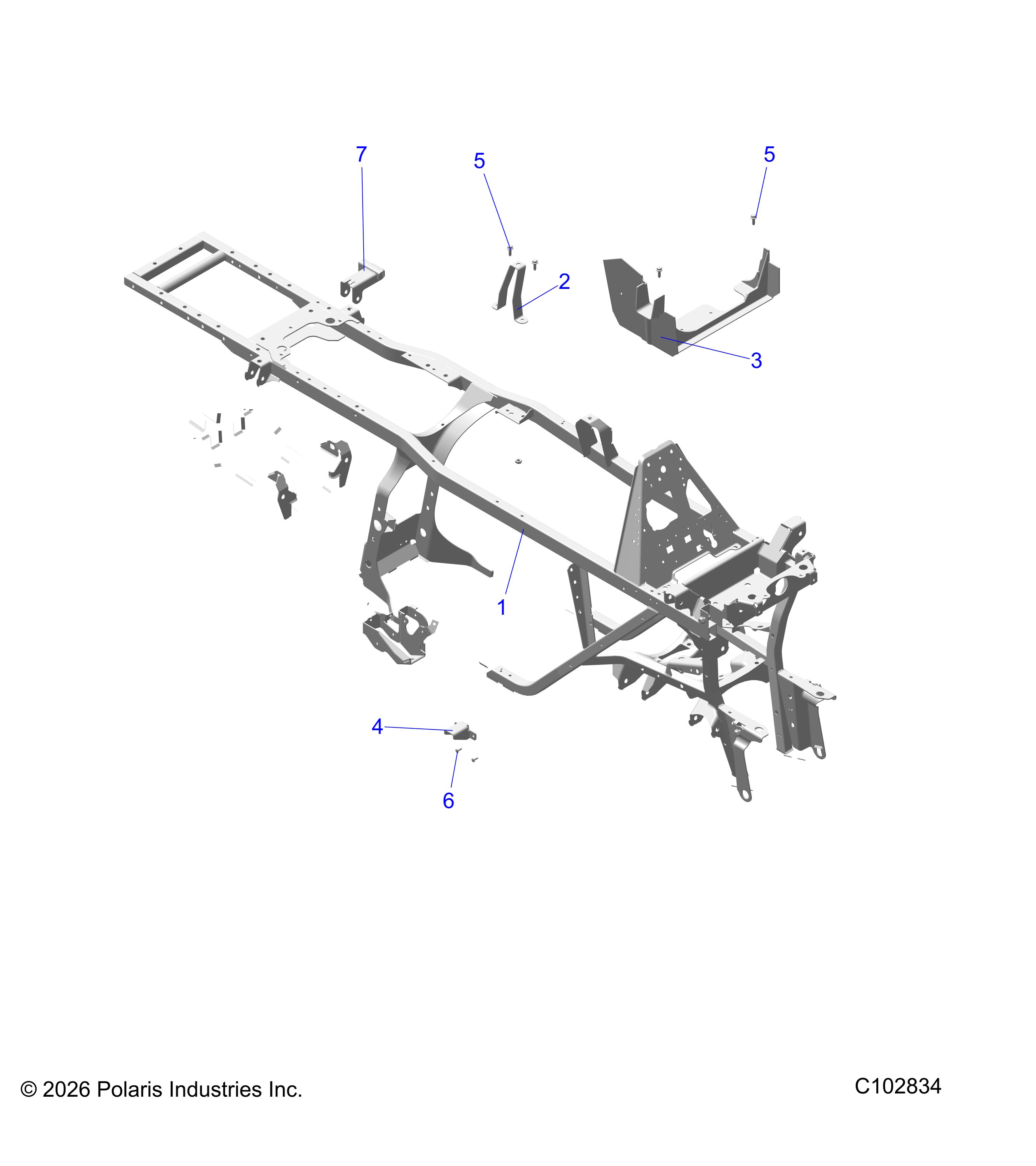 CHASSIS, FRAME - A25SZE57C2/E2 (C102834)