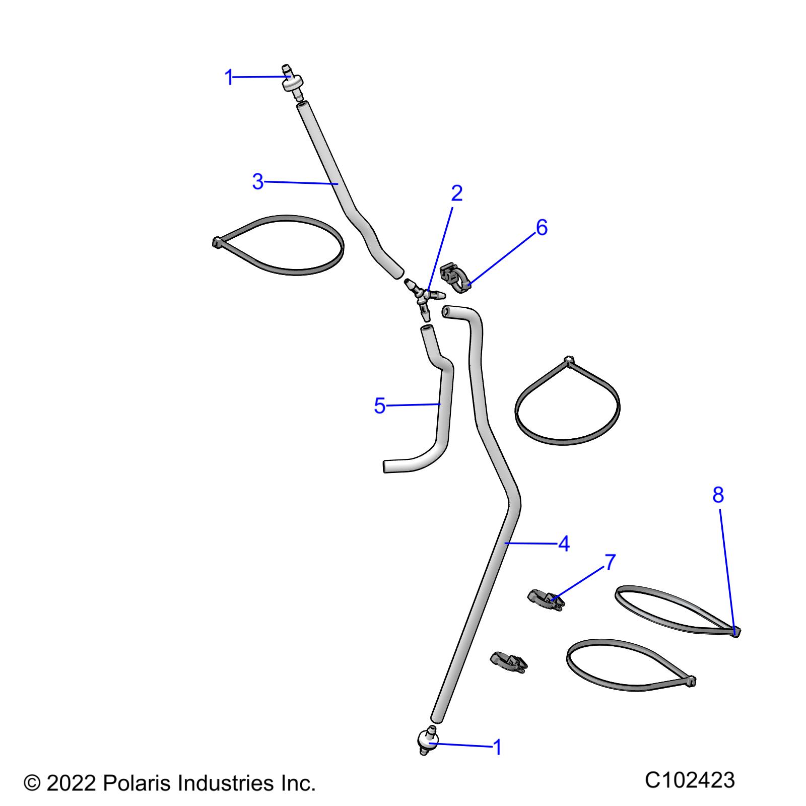 FUEL SYSTEM, FUEL TANK VENTING - A23SXN85A4 (C102423)