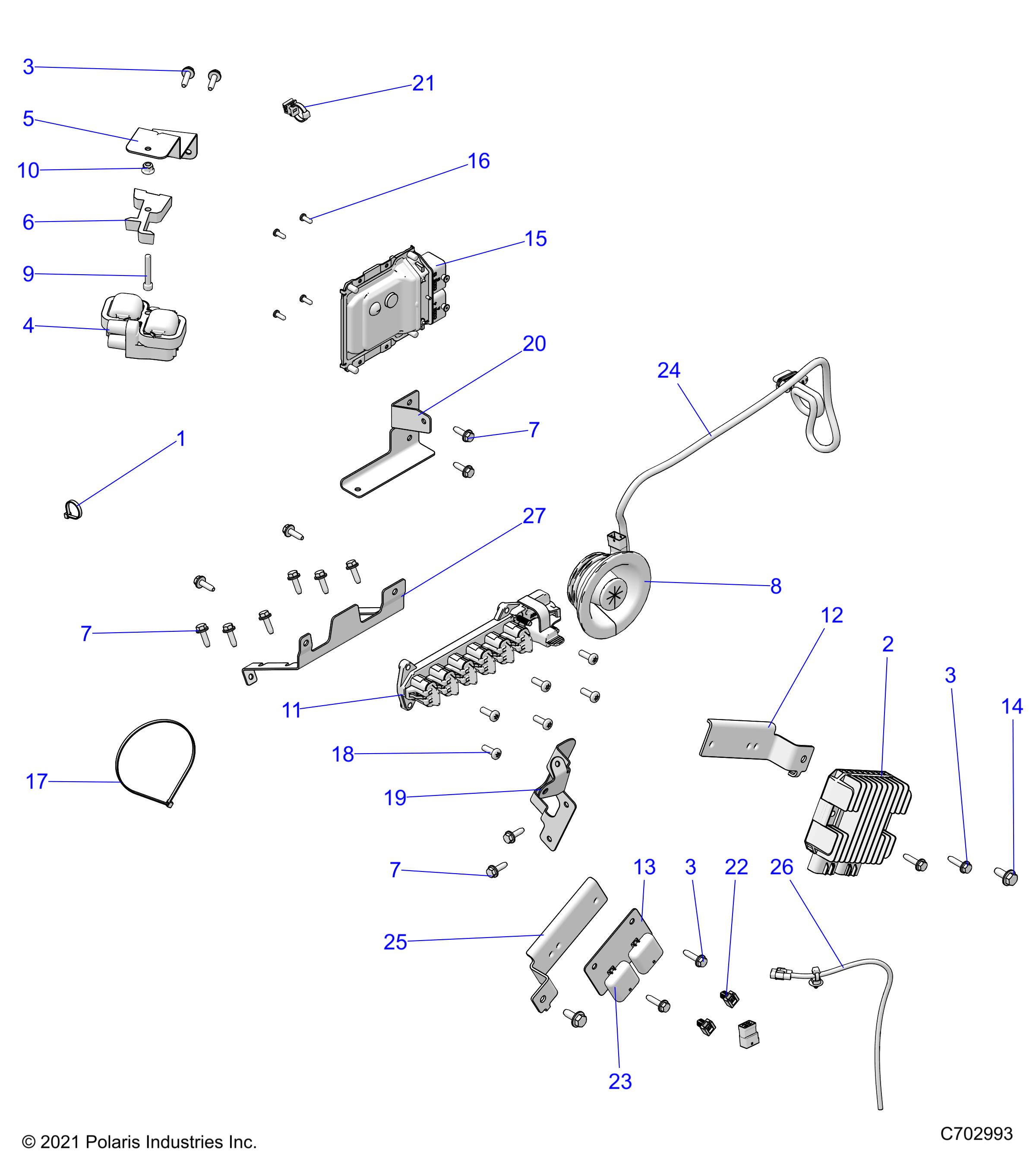 ELECTRICAL, WIRE HARNESS, COMPONENTS - R22RRJ99A9/B9 (C702993)