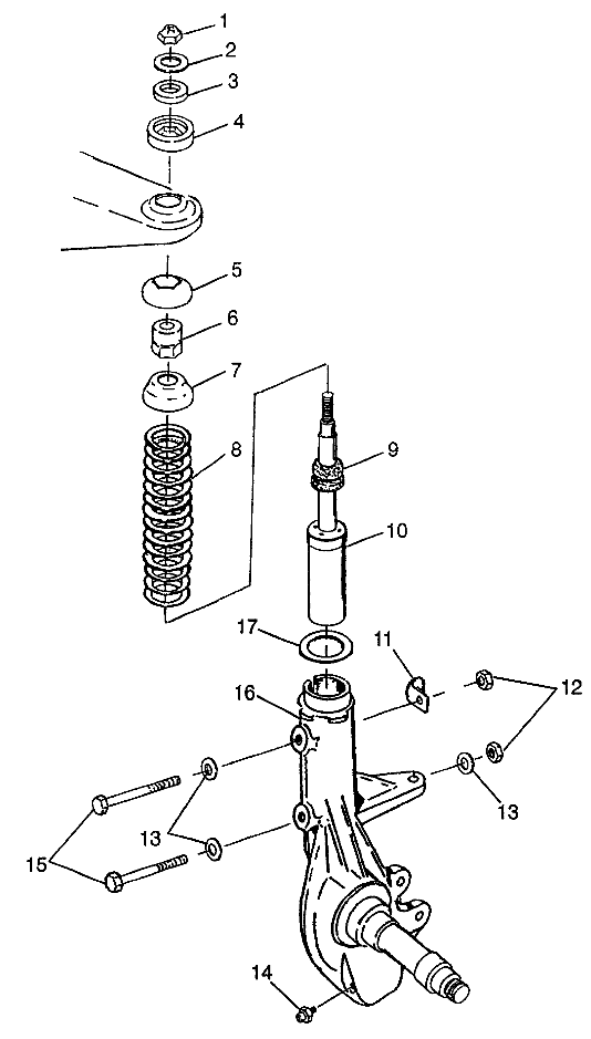 STRUT XPRESS 300 W97CA28C and  XPRESS 400L W97CA38C (4939603960B007)