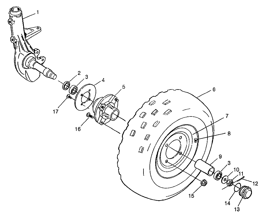 FRONT WHEEL XPRESS 300 W97CA28C and  XPRESS 400L W97CA38C (4939603960B008)