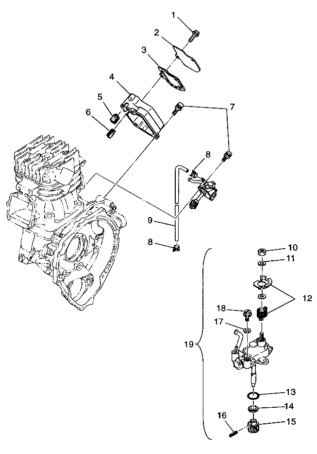 OIL PUMP (400L) XPRESS 400L W97CA38C (4939603960D014)