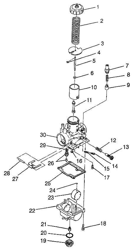 CARBURETOR (300) XPRESS 300 W97CA28C (4939603960E003)