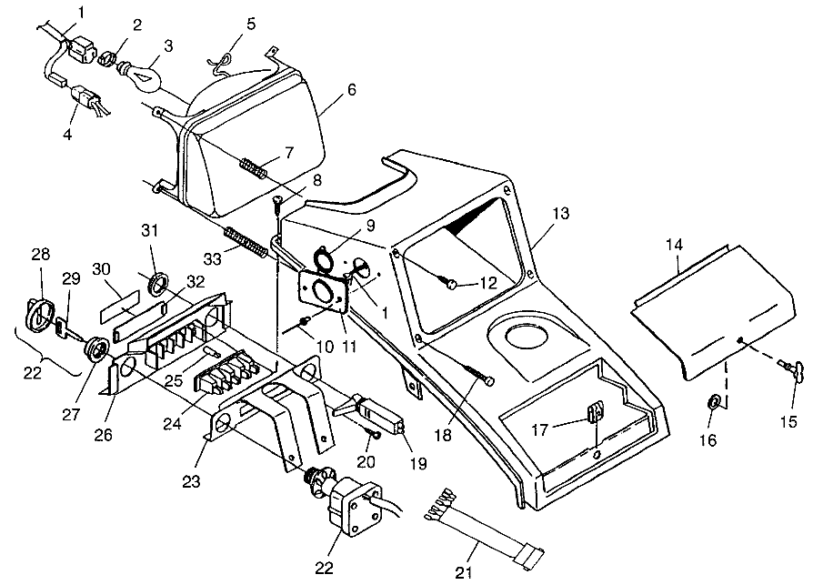 HEADLIGHT Sportsman 400L W97AC38C (4939673967B001)