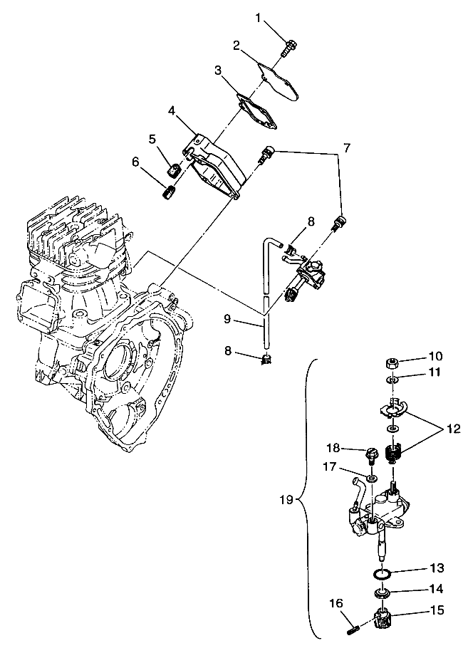 OIL PUMP Sportsman 400L W97AC38C (4939673967D004)