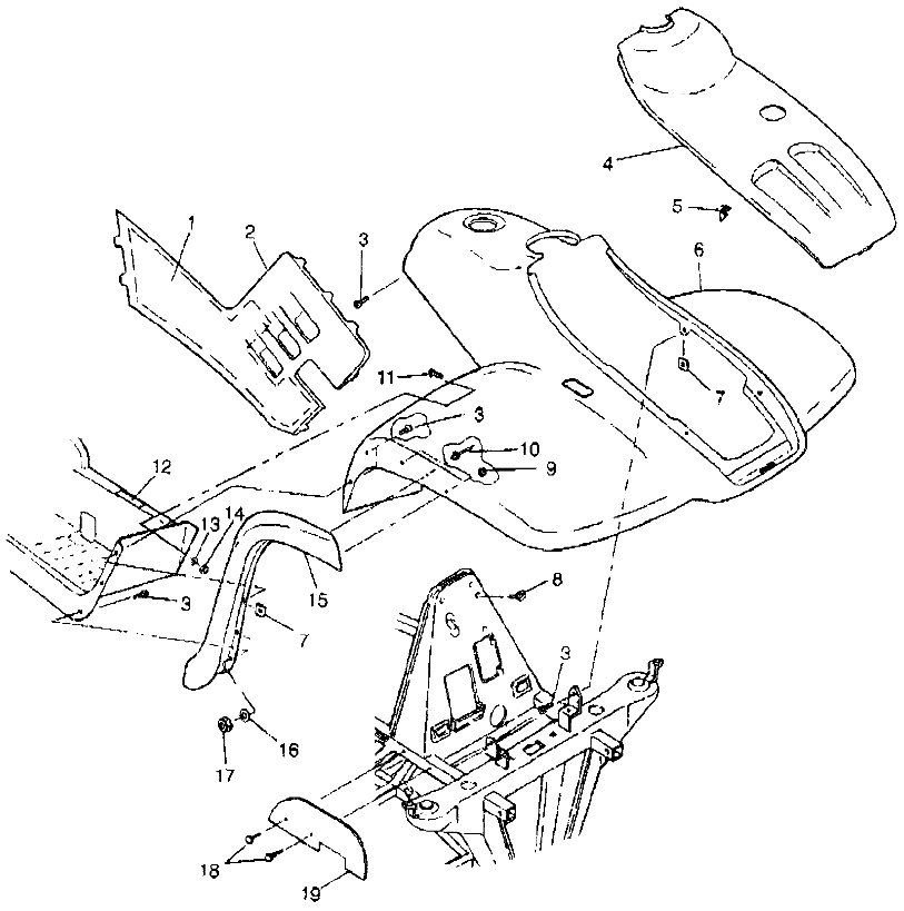 FRONT CAB XPLORER 400L W97CC38C (4939753975A005)