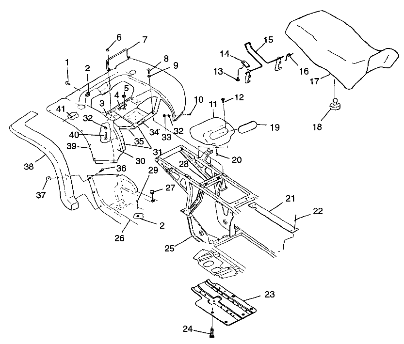 REAR CAB and SEAT XPLORER 400L W97CC38C (4939753975A006)