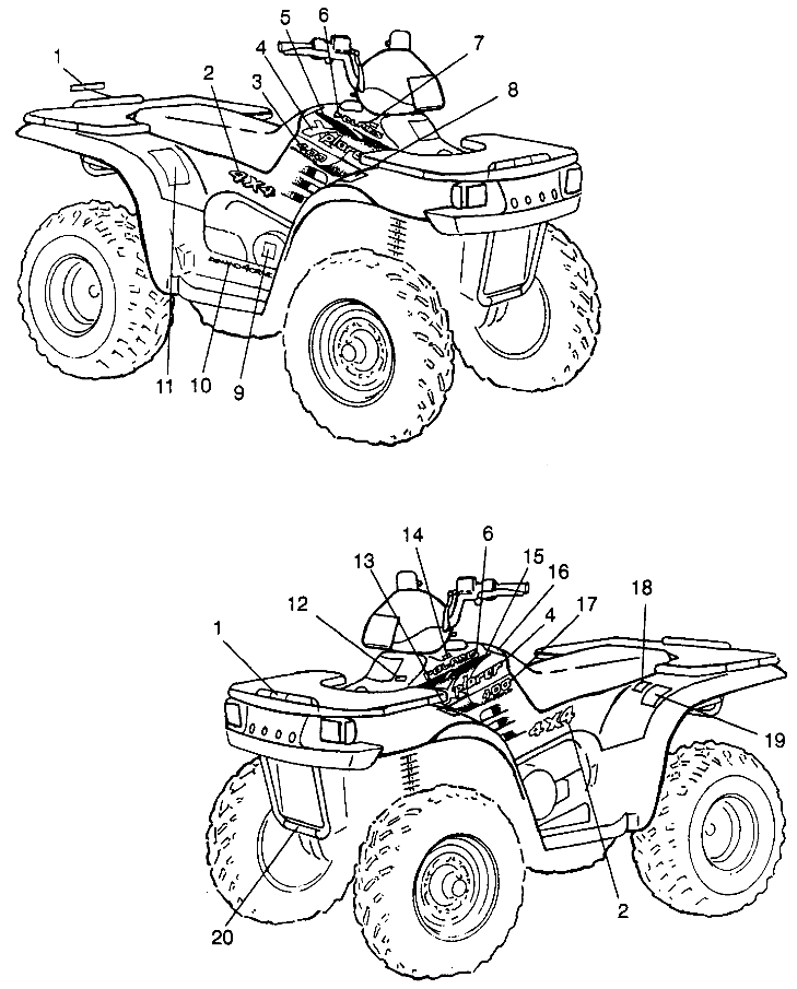 DECALS XPLORER 400L W97CC38C (4939753975A008)