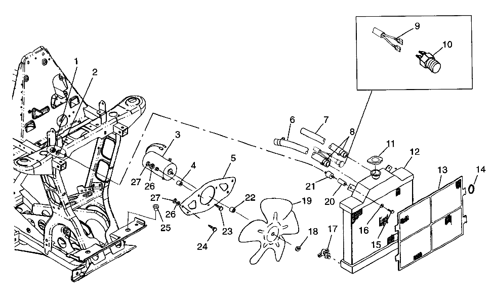 COOLING SYSTEM XPLORER 400L W97CC38C (4939753975A011)