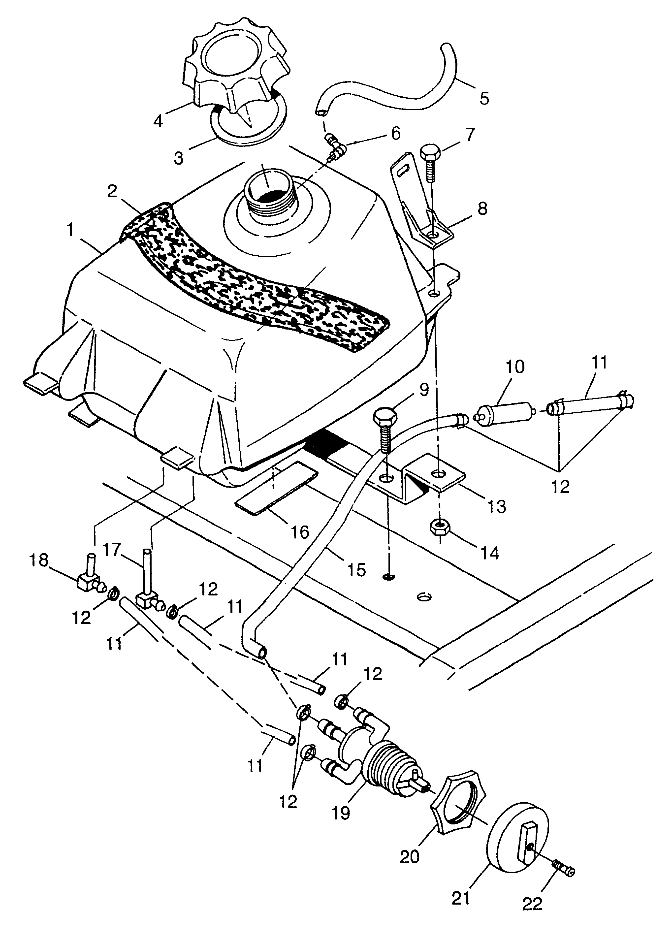 FUEL TANK XPLORER 300 W97CC28C (4939813981A014)