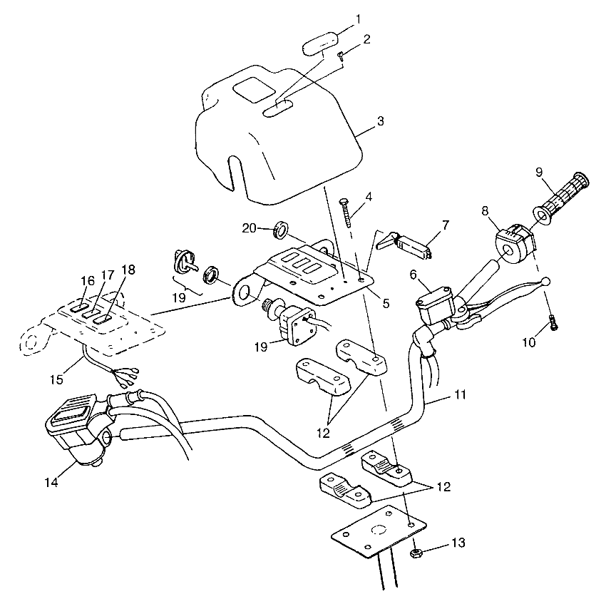 HANDLEBAR XPLORER 300 W97CC28C (4939813981B011)