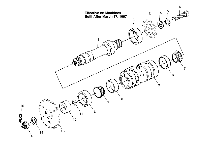 CENTER TIGHTENER (After 3/17/97) XPLORER 300 W97CC28C (4939813981B015)