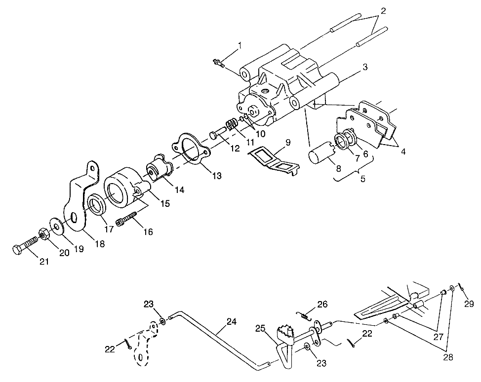 REAR BRAKE XPLORER 300 W97CC28C (4939813981C006)