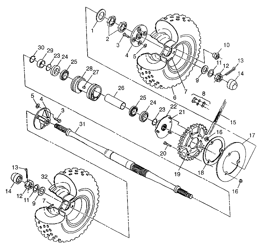 REAR WHEEL DRIVE XPLORER 300 W97CC28C (4939813981C007)