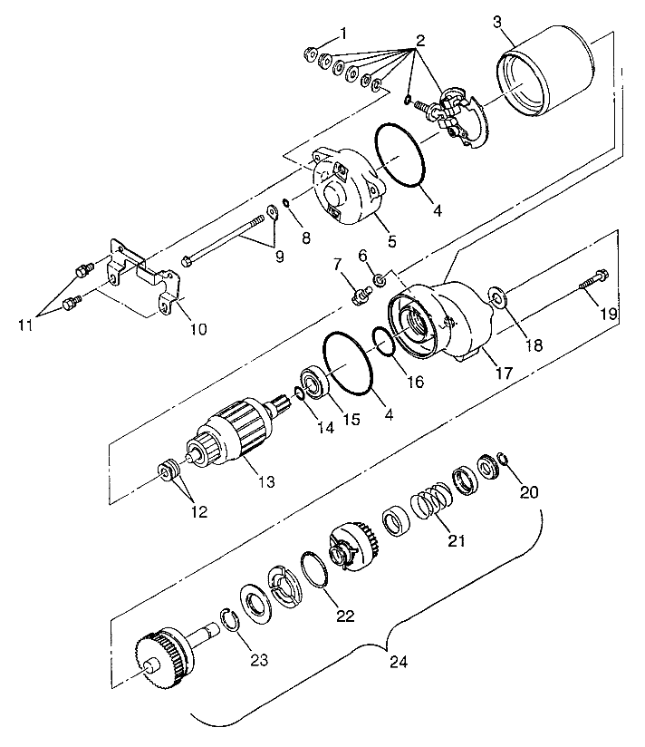 STARTING MOTOR XPLORER 300 W97CC28C (4939813981D002)