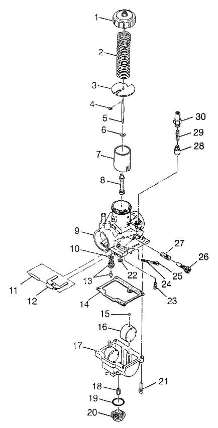 CARBURETOR XPLORER 300 W97CC28C (4939813981D005)