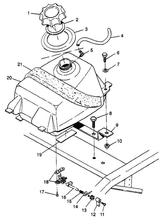 FUEL TANK Scrambler 400L W97BC38C (4939893989A012)