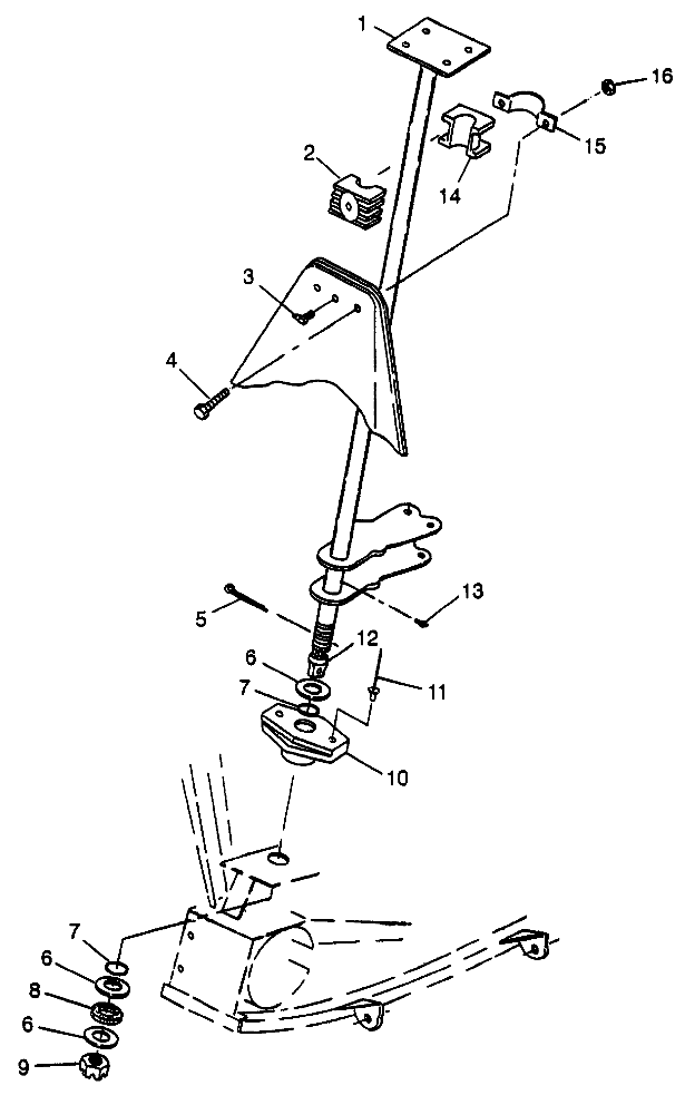 STEERING POST Scrambler 400L W97BC38C (4939893989B009)