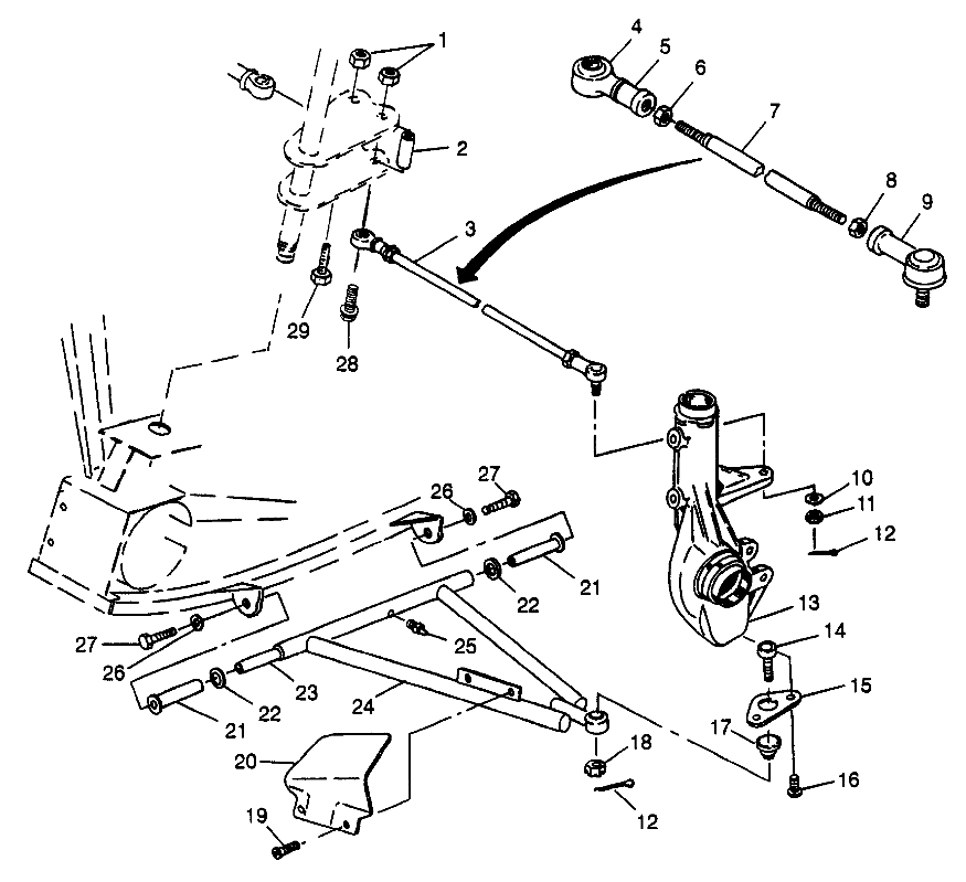 A-ARM/STRUT MOUNTING Scrambler 400L W97BC38C (4939893989B010)