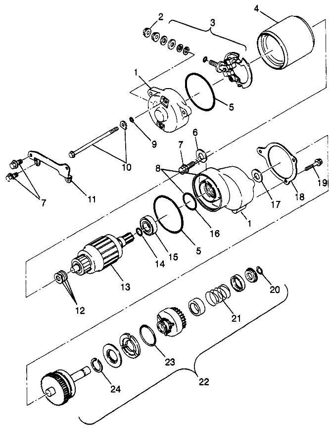 STARTING MOTOR Scrambler 400L W97BC38C (4939893989D006)