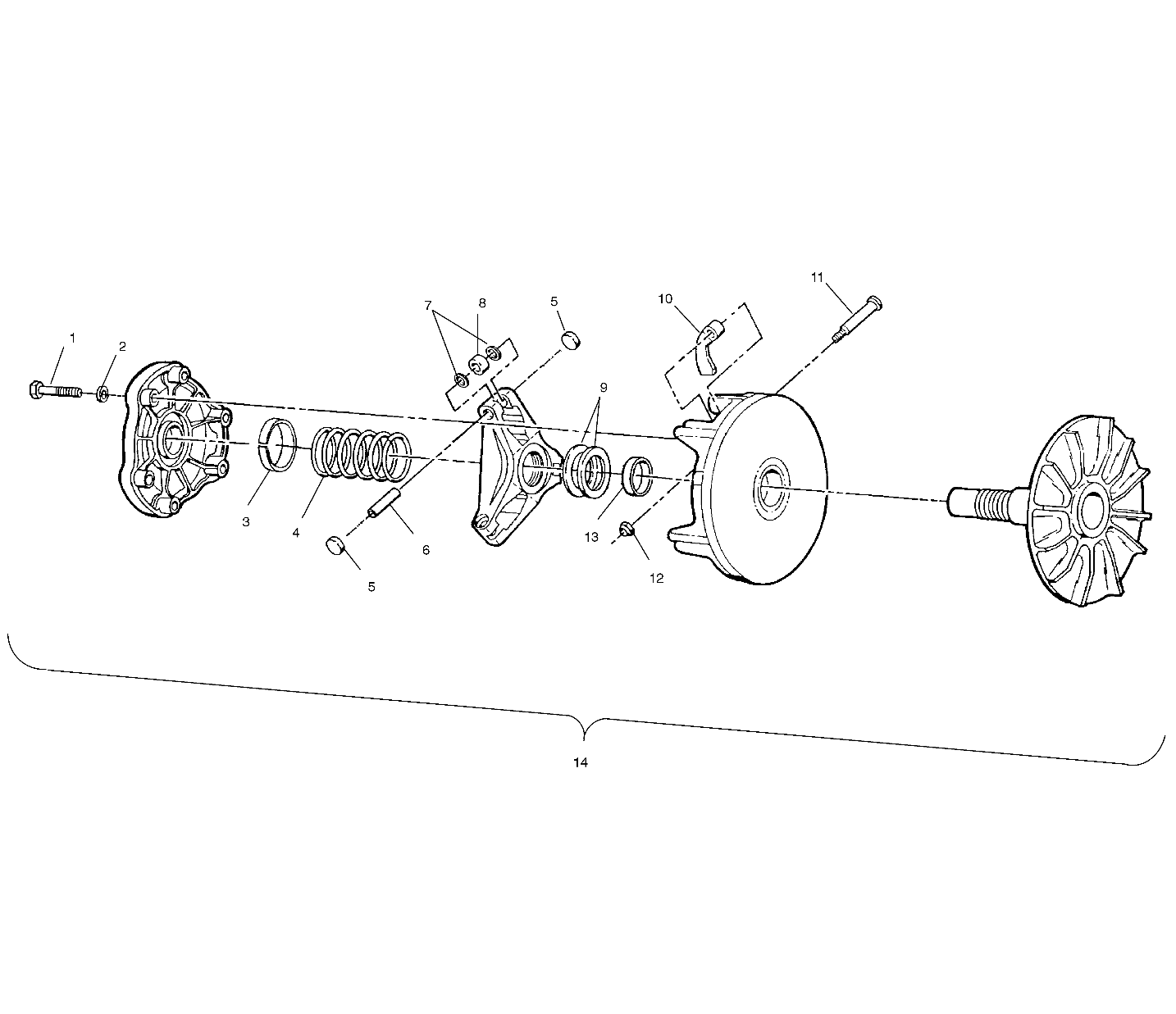 DRIVE CLUTCH - W97CH50A (4939993999C003)