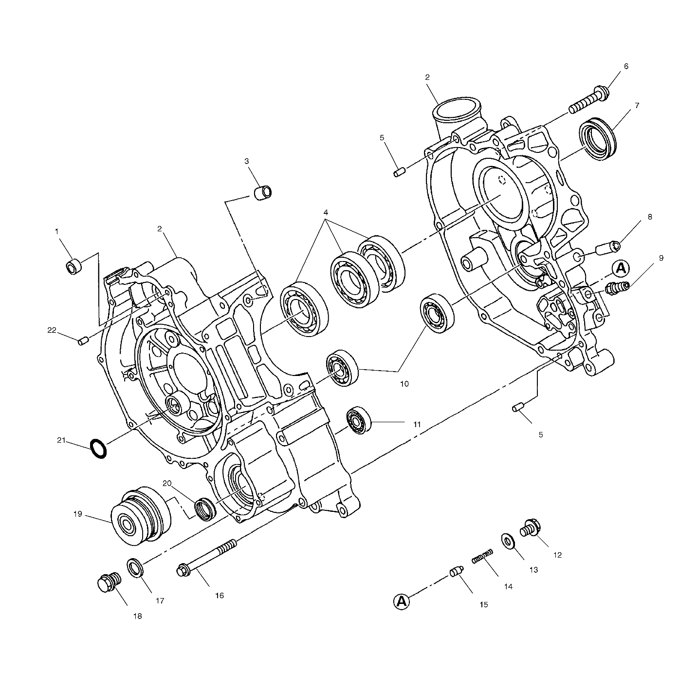 CRANKCASE - W97CH50A (4939993999D005)