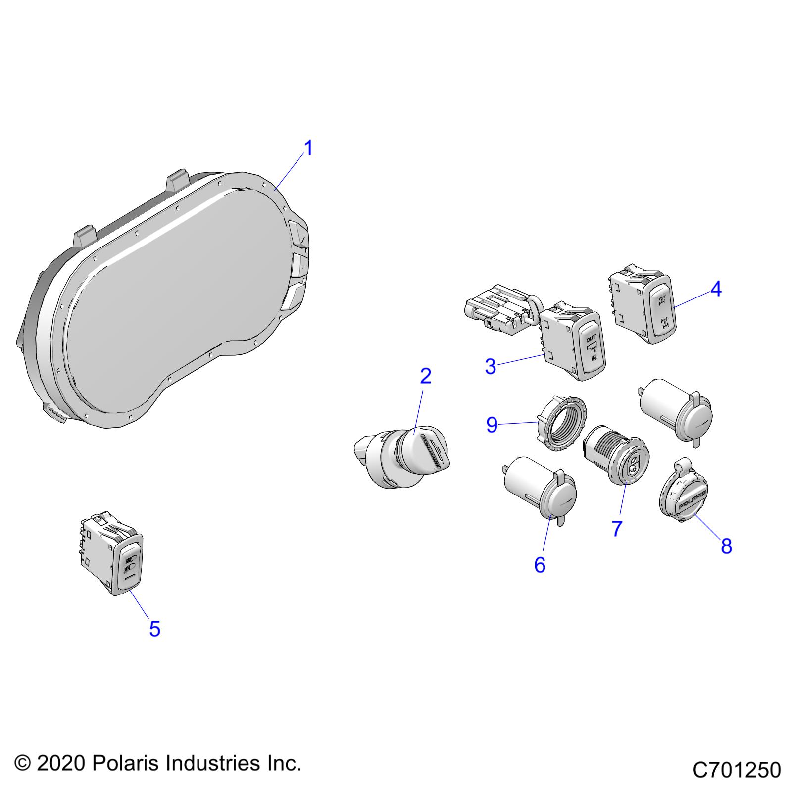 ELECTRICAL, DASH INSTUMENTS - R21RRM99AG (C701250)