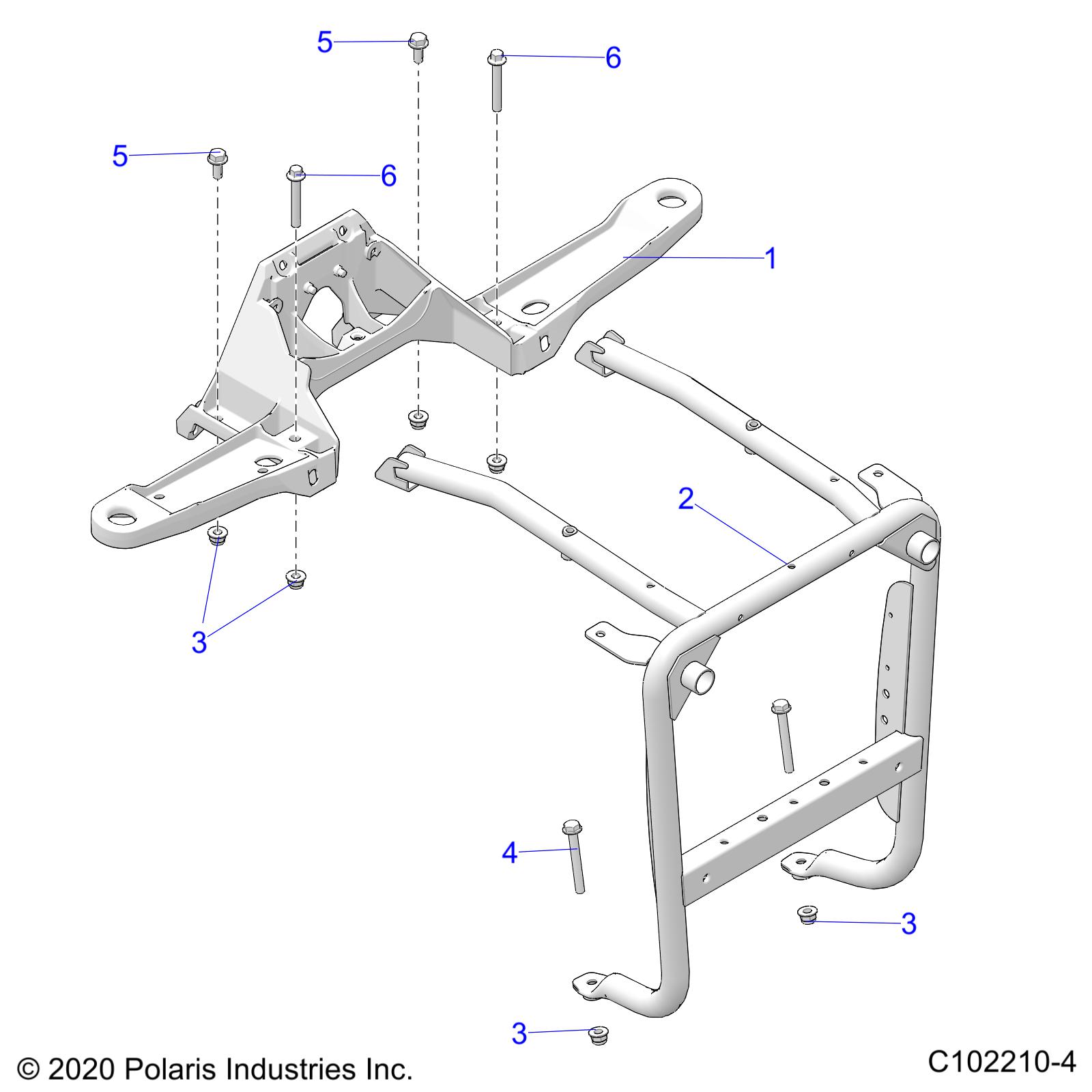 BODY, FRONT BUMPER SUPPORT - A20SXN85A8/CA8 (C102210-4)