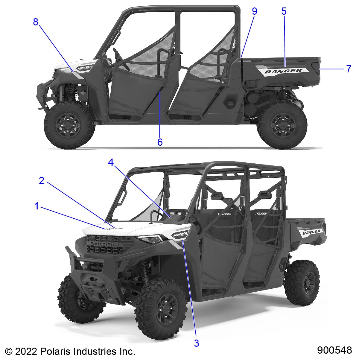 BODY, DECALS, GRAPHIC - R23T6E99ND (900548-01)