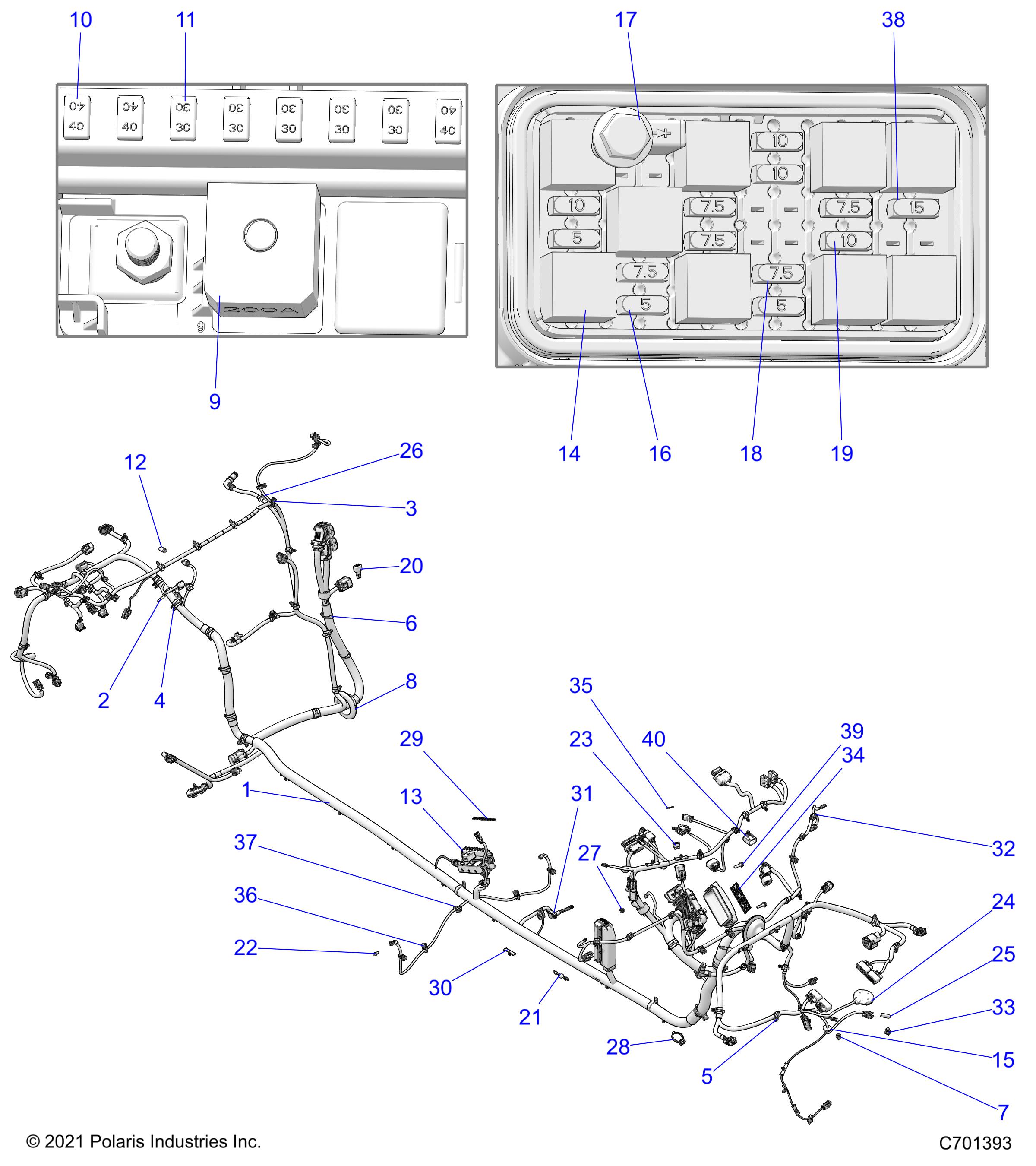 ELECTRICAL, WIRE HARNESS, CHASSIS - Z22R4D92AB/AK (C701393)