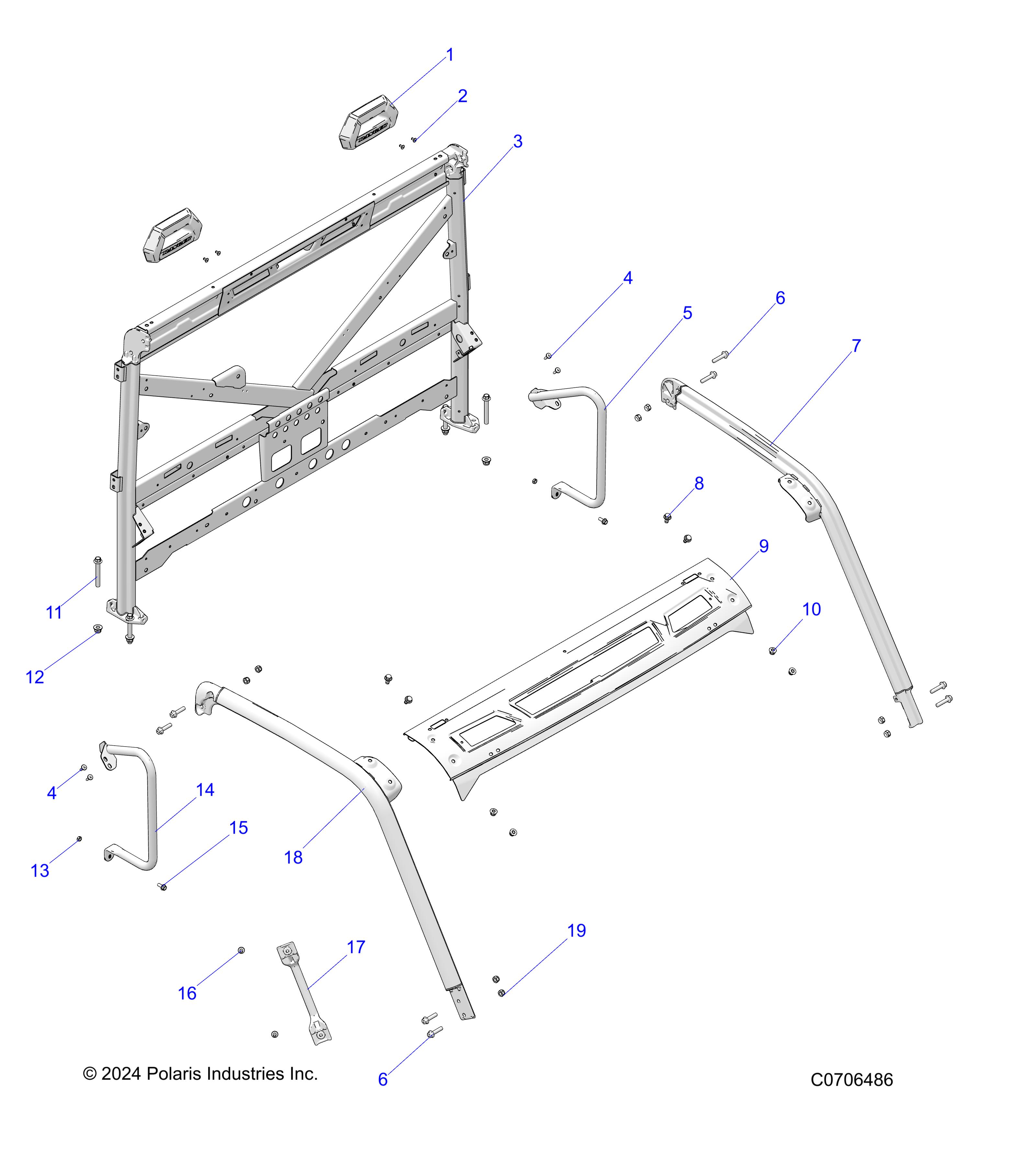 CHASSIS, CAB FRAME - R25RRE99FK (C0706486)