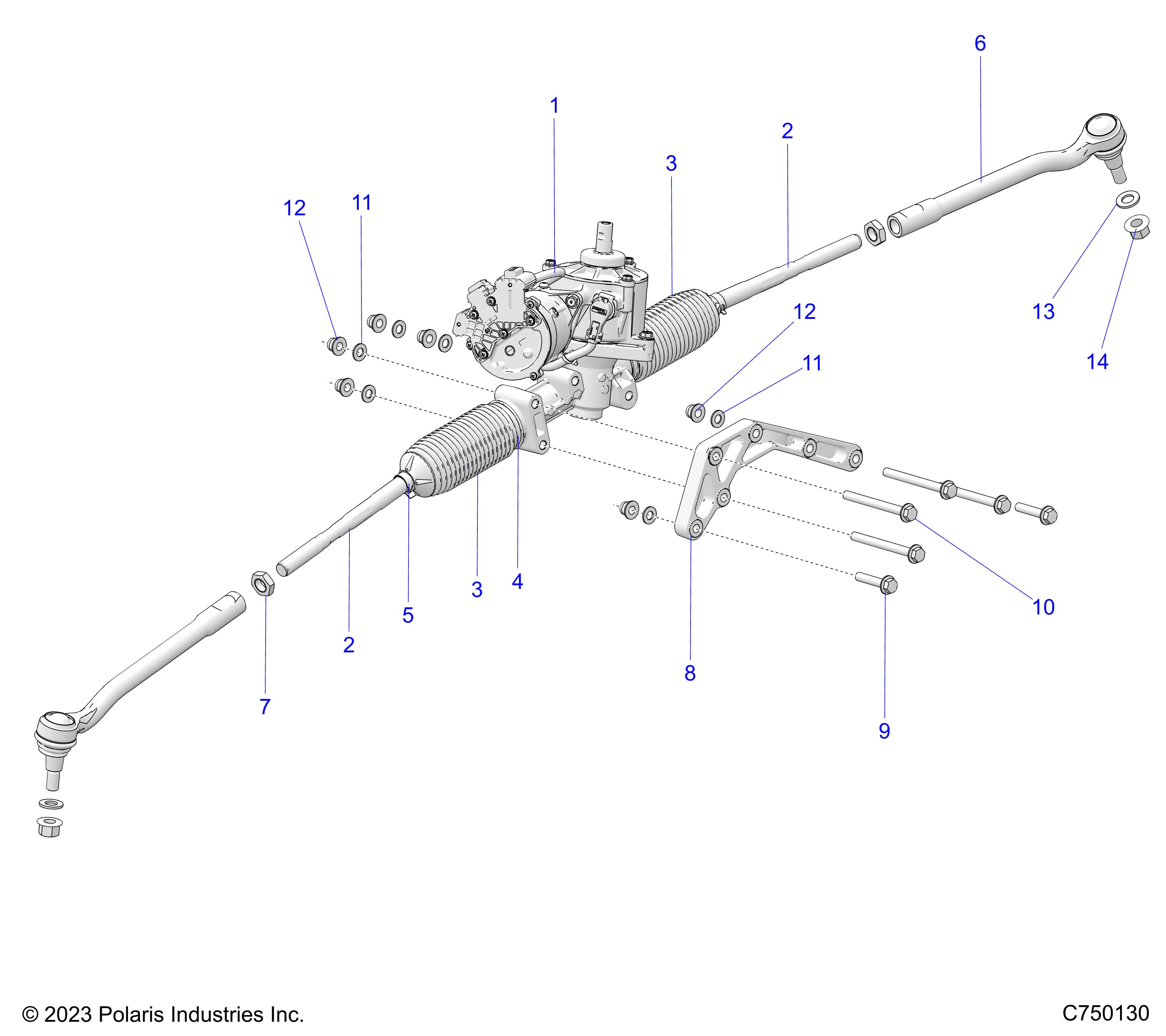 STEERING, GEAR BOX W/EPS AND RELATED - Z25R4D2KAK/BK/AJ/BJ/AM/BM (C750130)