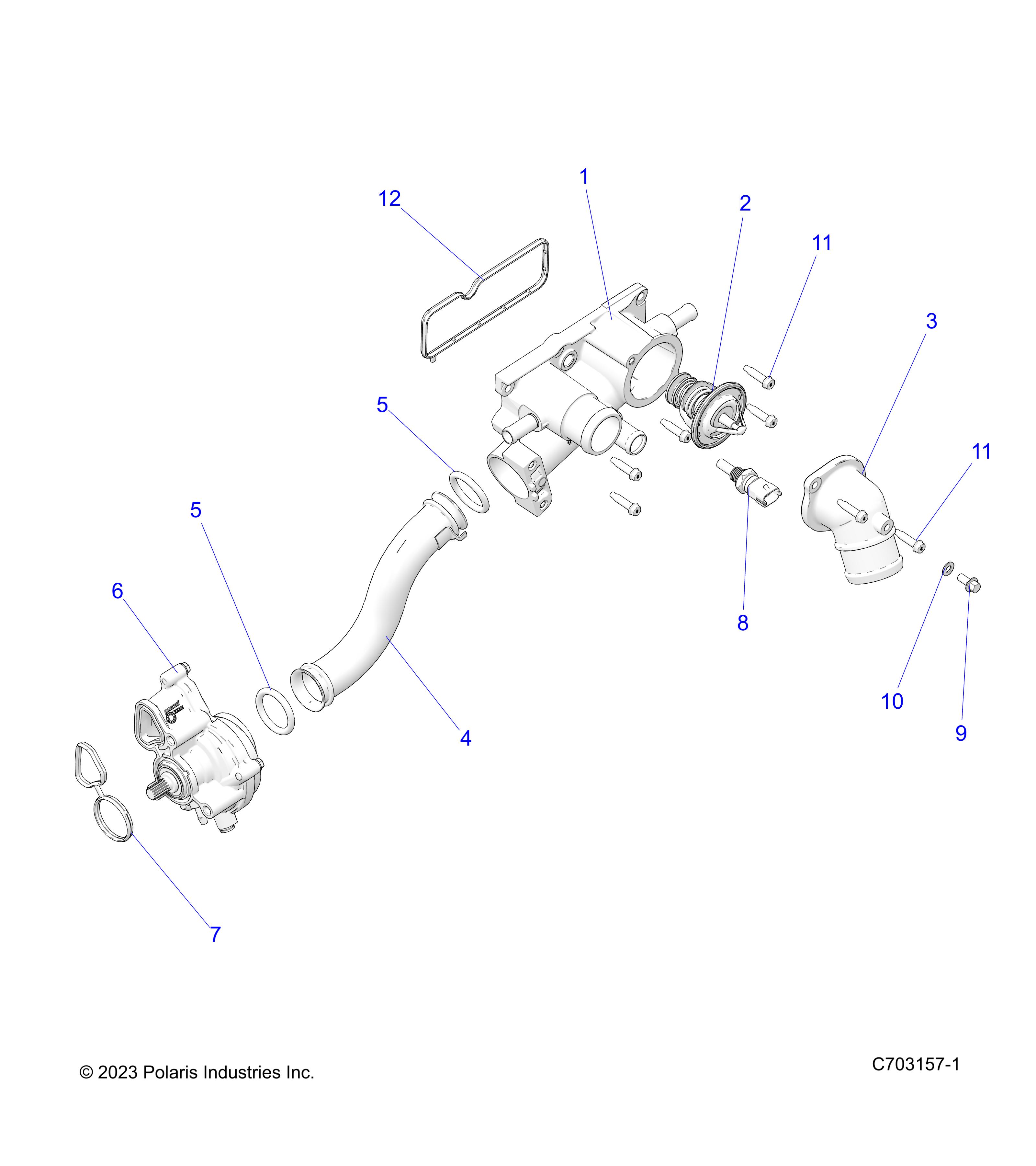 ENGINE, WATERPUMP AND RELATED - Z25RPE2KA4/B4 (C703157-1)