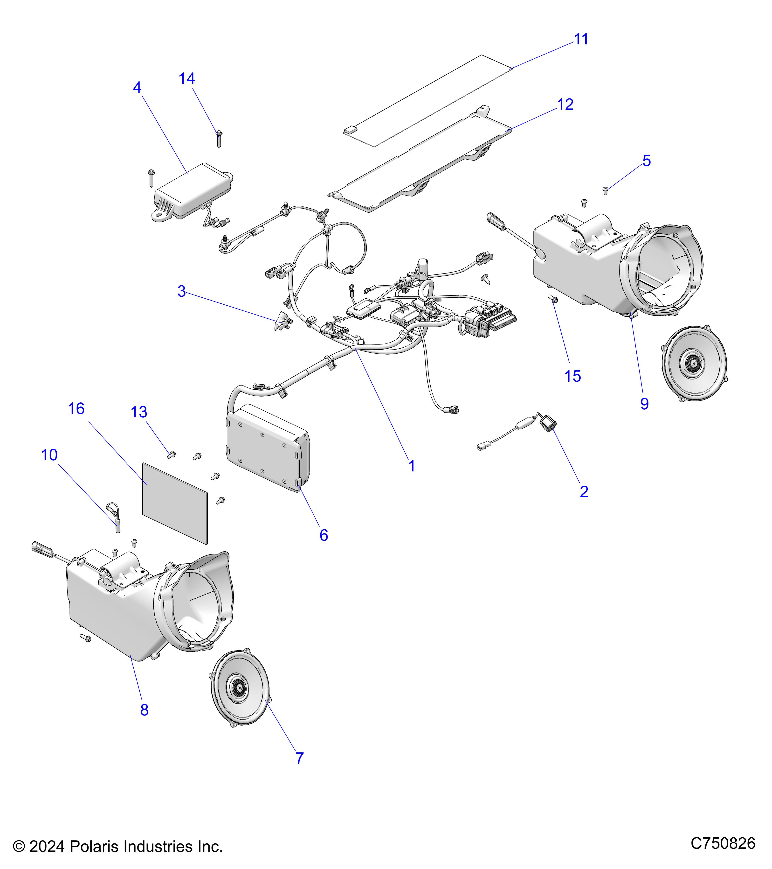 ELECTRICAL, AUDIO, RIDE COMMAND - Z24NEF99AR/AM/BR/BM (C750826)